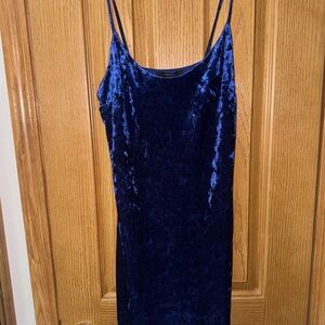 Forever 21 Royal Blue Velvet Dress